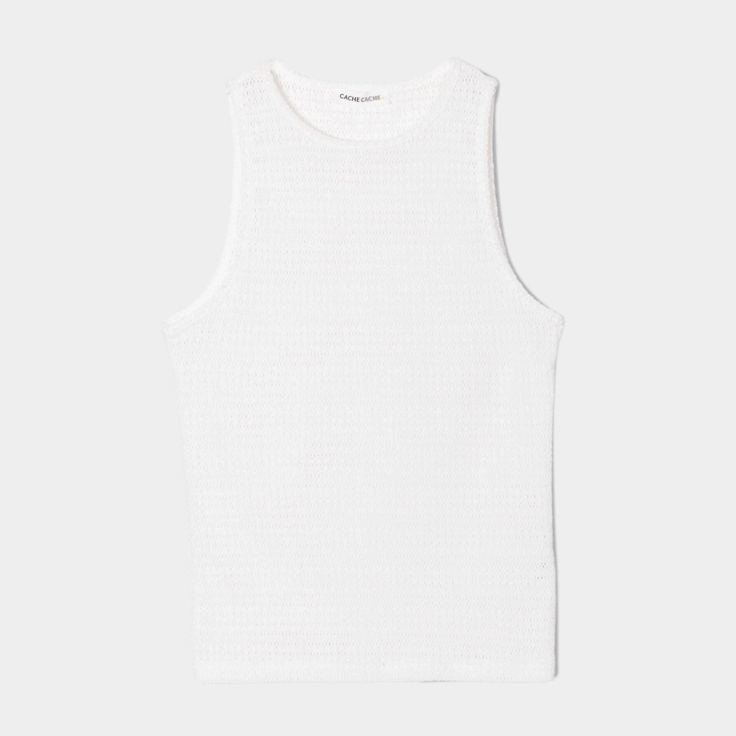Débardeur crochet ecru femme | Cache Cache