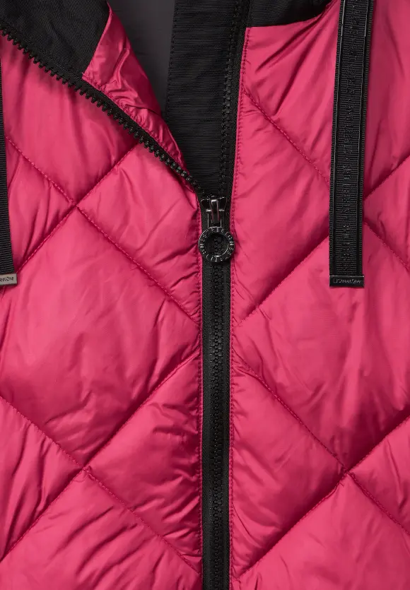 Street One Long Steppweste mit Zipper