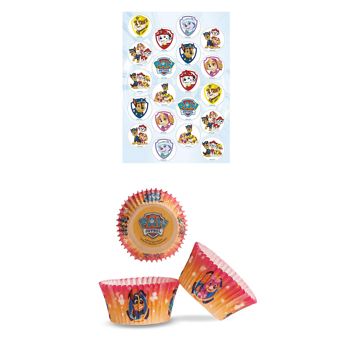 2er Set Paw Patrol Muffinaufleger + Muffinschalen