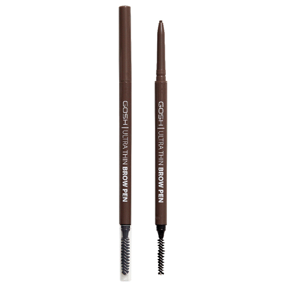 gosh copenhagen Ultra Thin Brow Pen Crayon à Sourcils Ultra fin 2 en 1, stylo + brosse