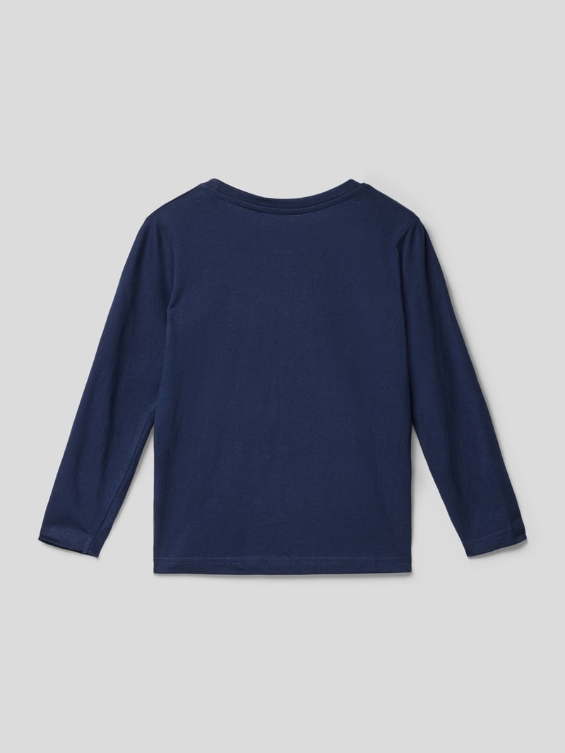 Longsleeve mit Motiv-Print in blau
