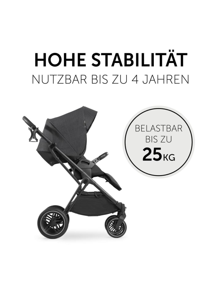 Hauck 3in1 Kinderwagen-Set Vision X Trio Set Silver in schwarz günstig kaufen onesize