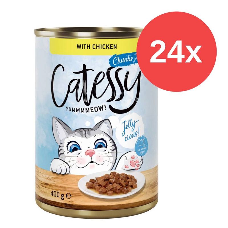 Sparpaket Catessy Häppchen in Sauce oder Gelee 24 x 400 g | bitiba