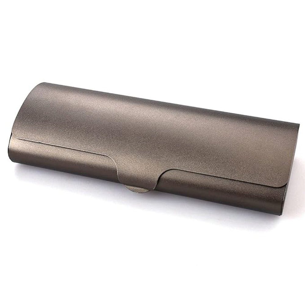 HIBNOPN Brillenetui Brillenetui hardcase Aluminium Lesebrillenetui für Damen und Herren