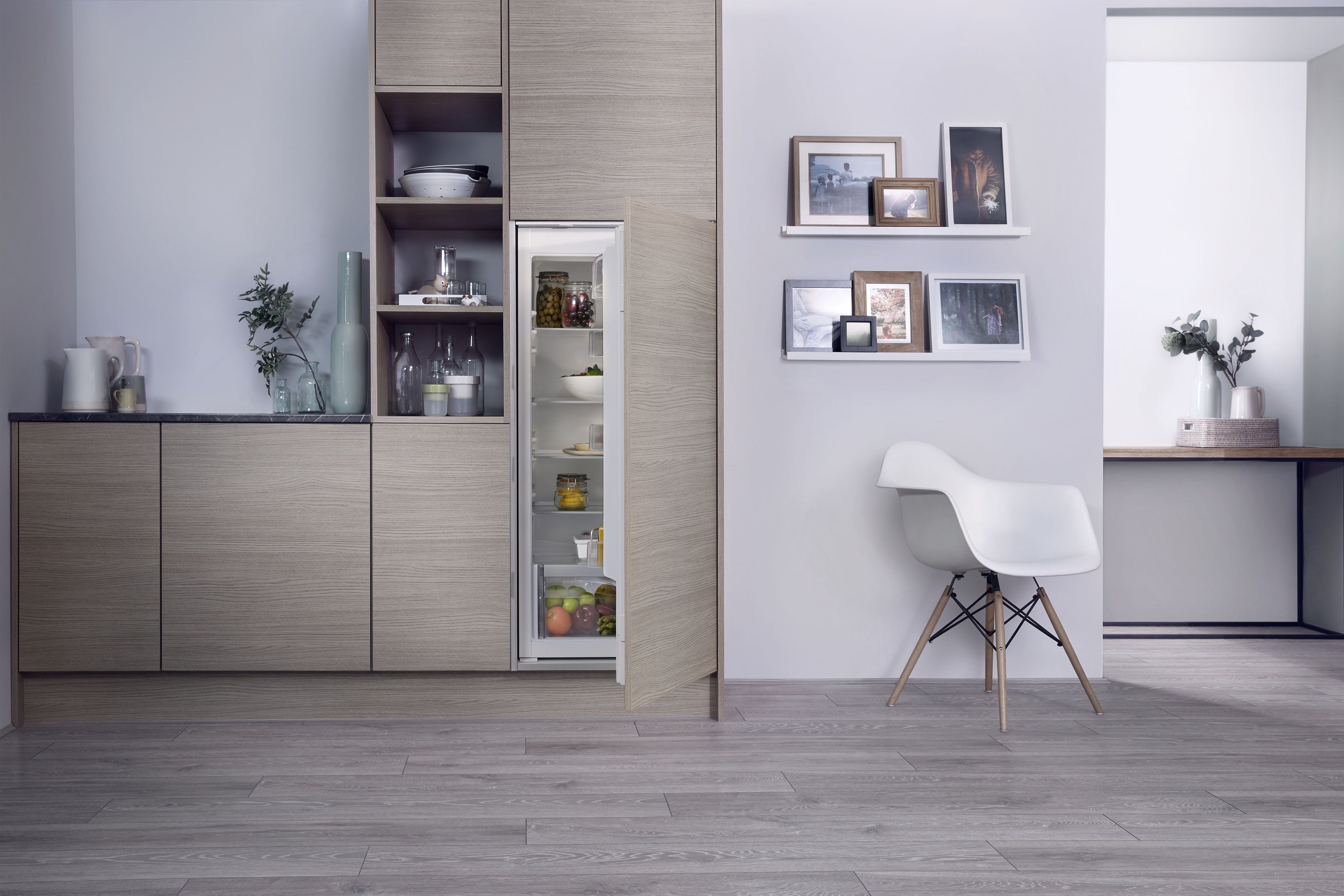 BAUKNECHT Einbaukühlschrank KSI 12VF2, 122 cm hoch, 55,7 cm breit