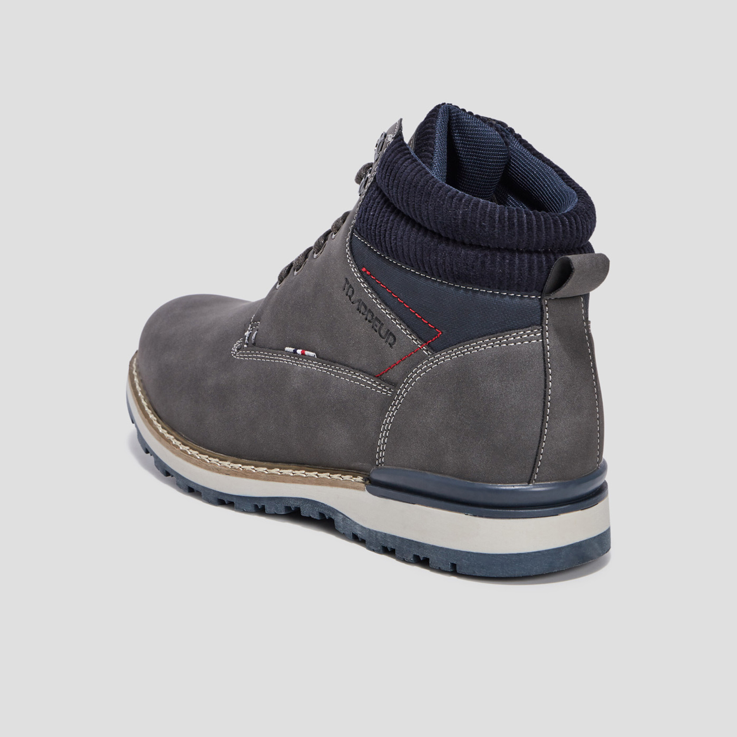 Bottines à lacets Trappeur gris homme | La Halle