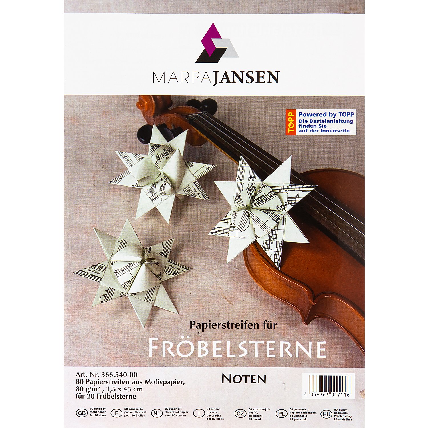 Papierstreifen-Set Fröbelsterne 