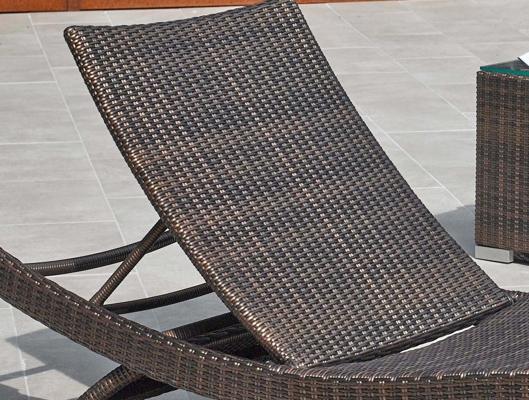 Destiny Gartenliege WAVE, 1-tlg., Stapelliege im Komfortdesign, 206x70x40cm, verstellbar, ohne Auflage
