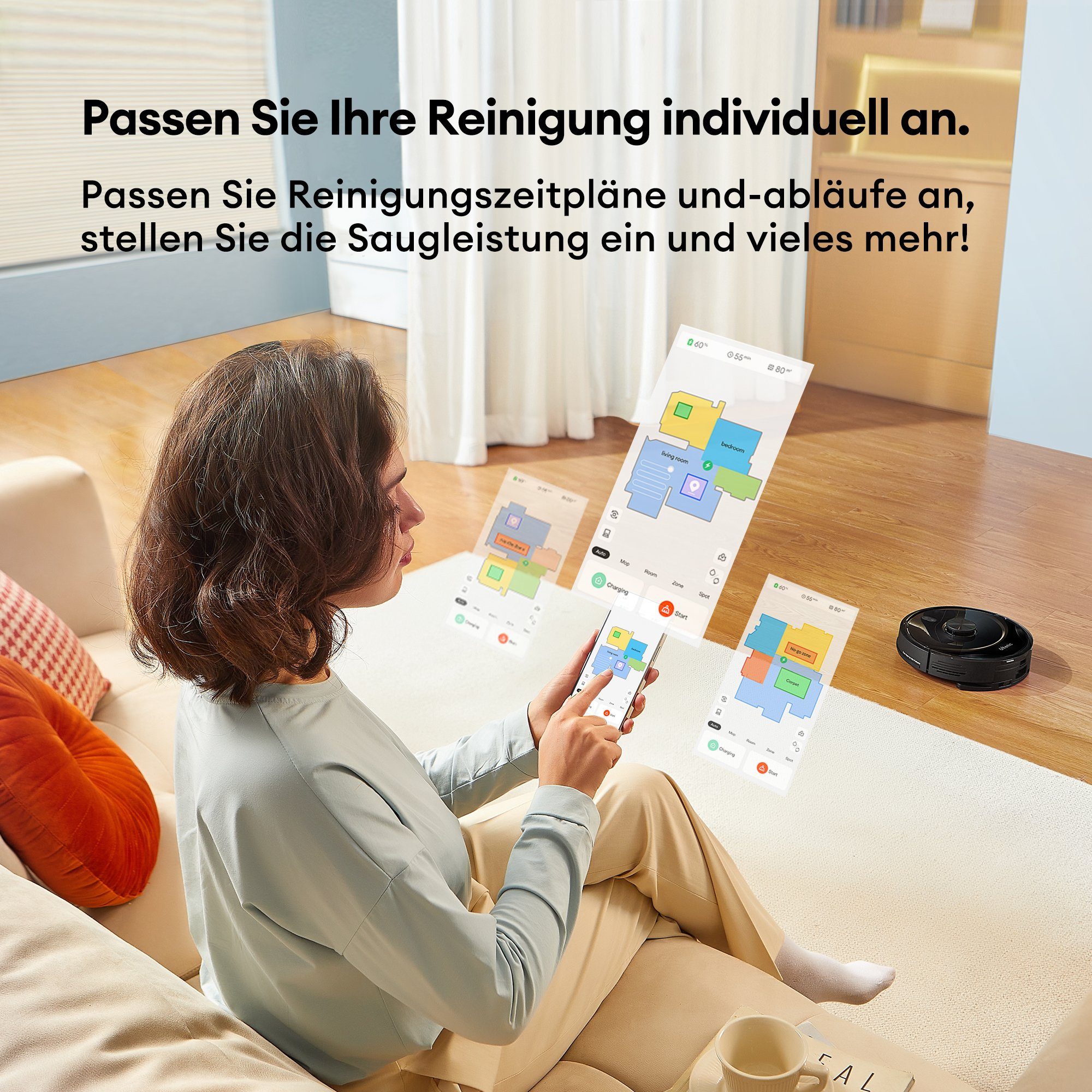 Ultenic Nass-Trocken-Saugroboter T10 Elite, Mit Beutel