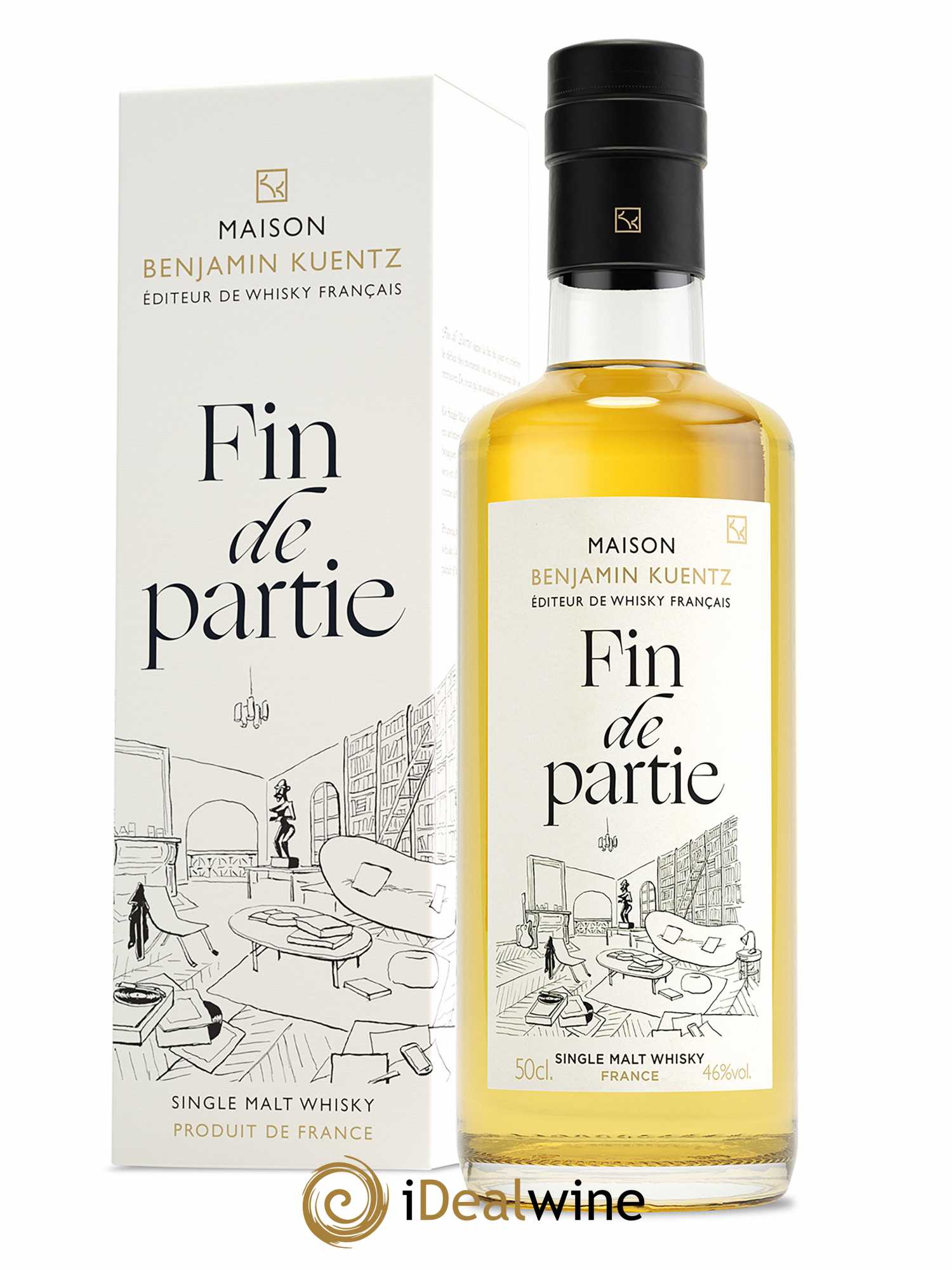Whisky Maison Benjamin Kuentz Fin de Partie (50cl)  - Lot de 1 Bouteille