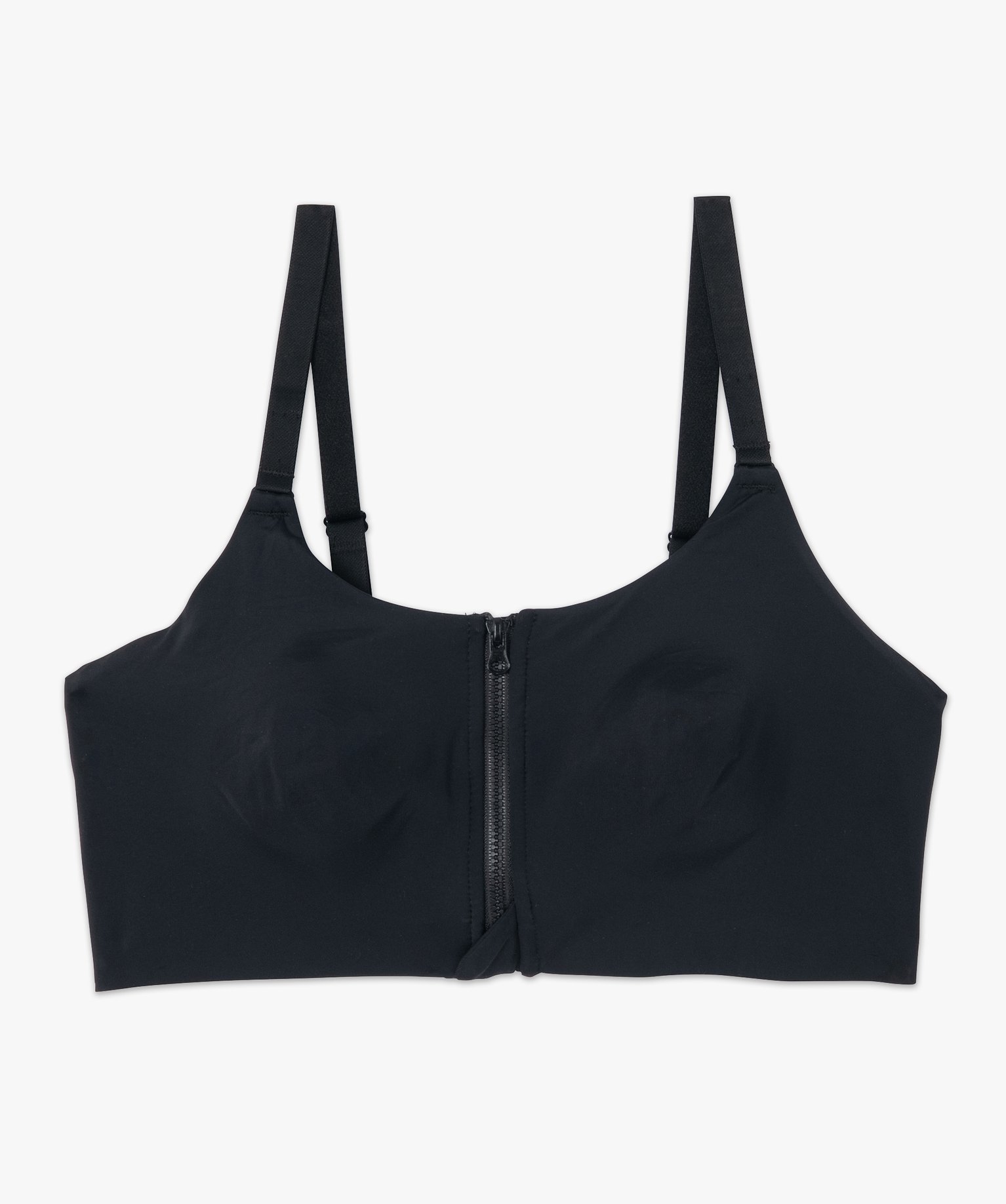 Soutien-gorge post-opératoire en microfibre et dentelle noir | GEMO