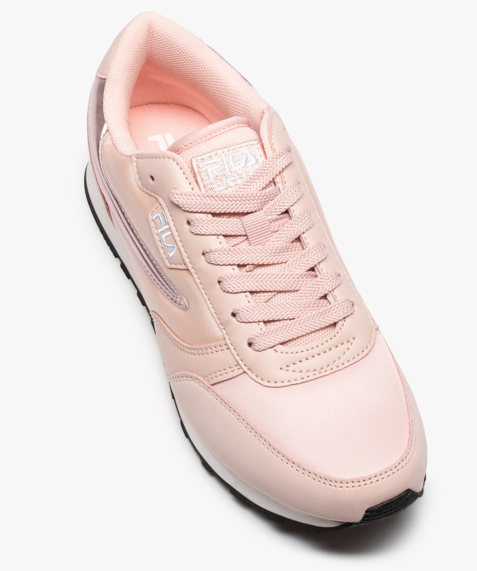 Baskets femme à lacets avec empiècement brillant- Fila Orb... orange | GEMO