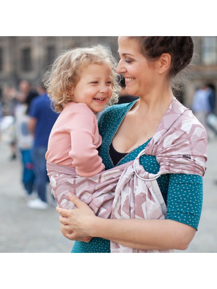 Hoppediz Babytragetuch Ring-Sling kbA in Amsterdam rose günstig kaufen 70 x 200 cm
