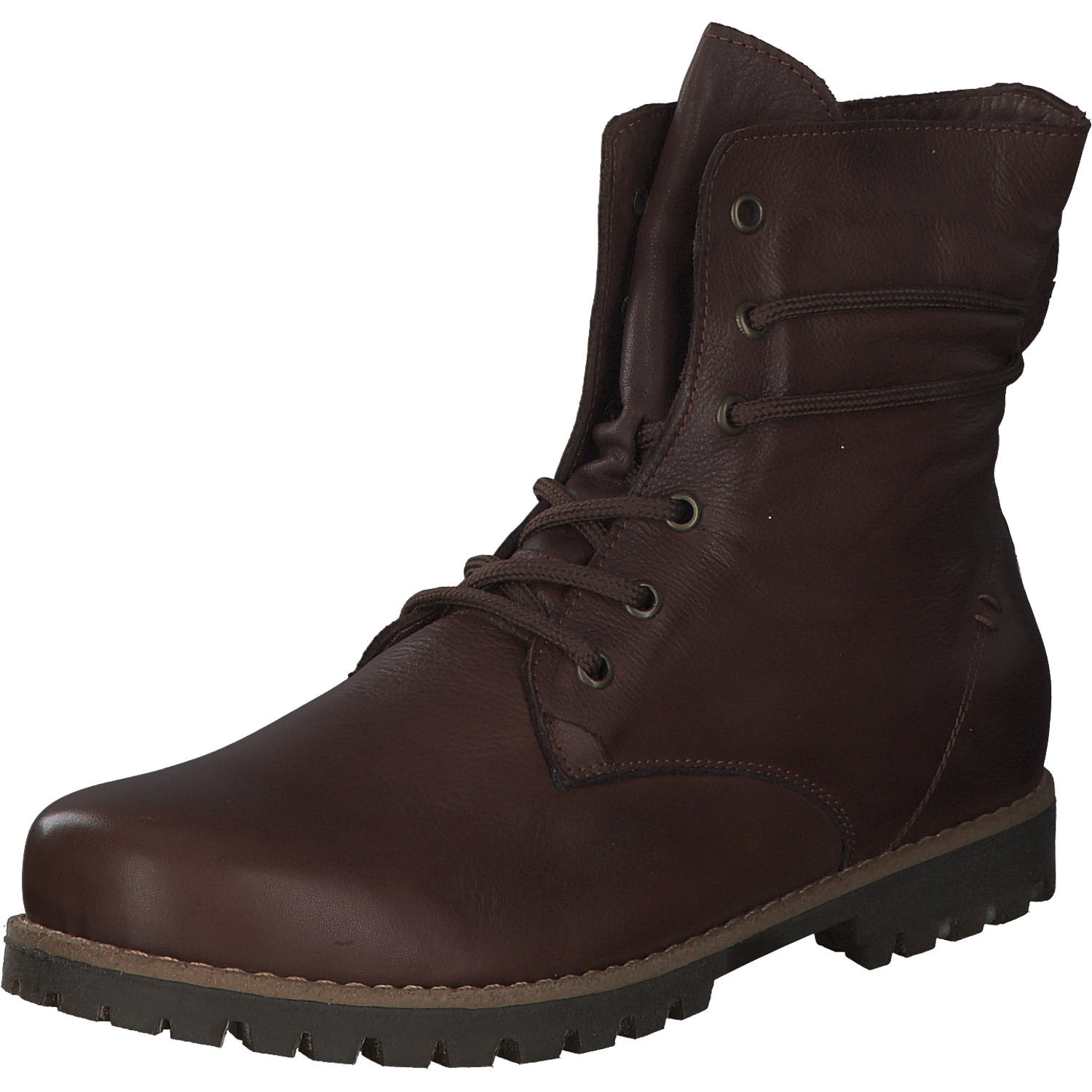 Esgano 0342870, Schnürstiefeletten, Damen, Braun (Mokka)