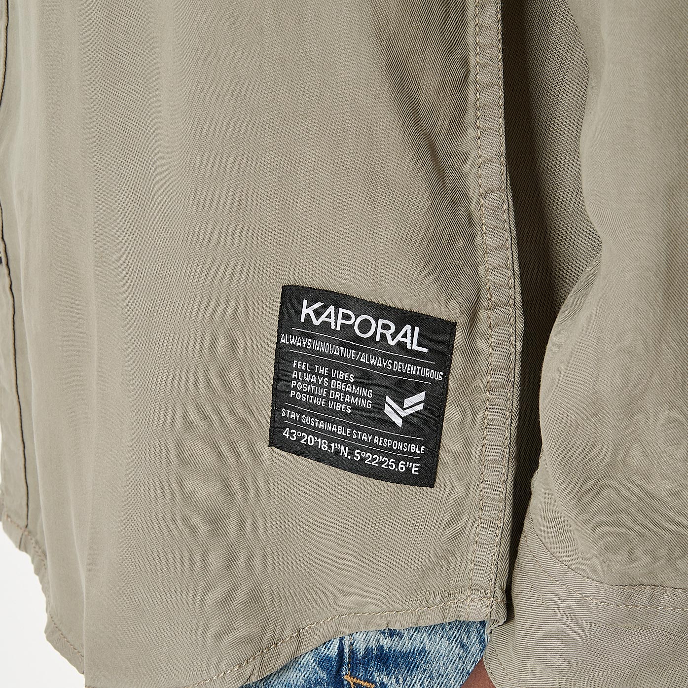 MALIK  Chemise kaki Homme