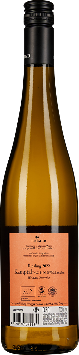 Loimer Riesling Kamptal 2022