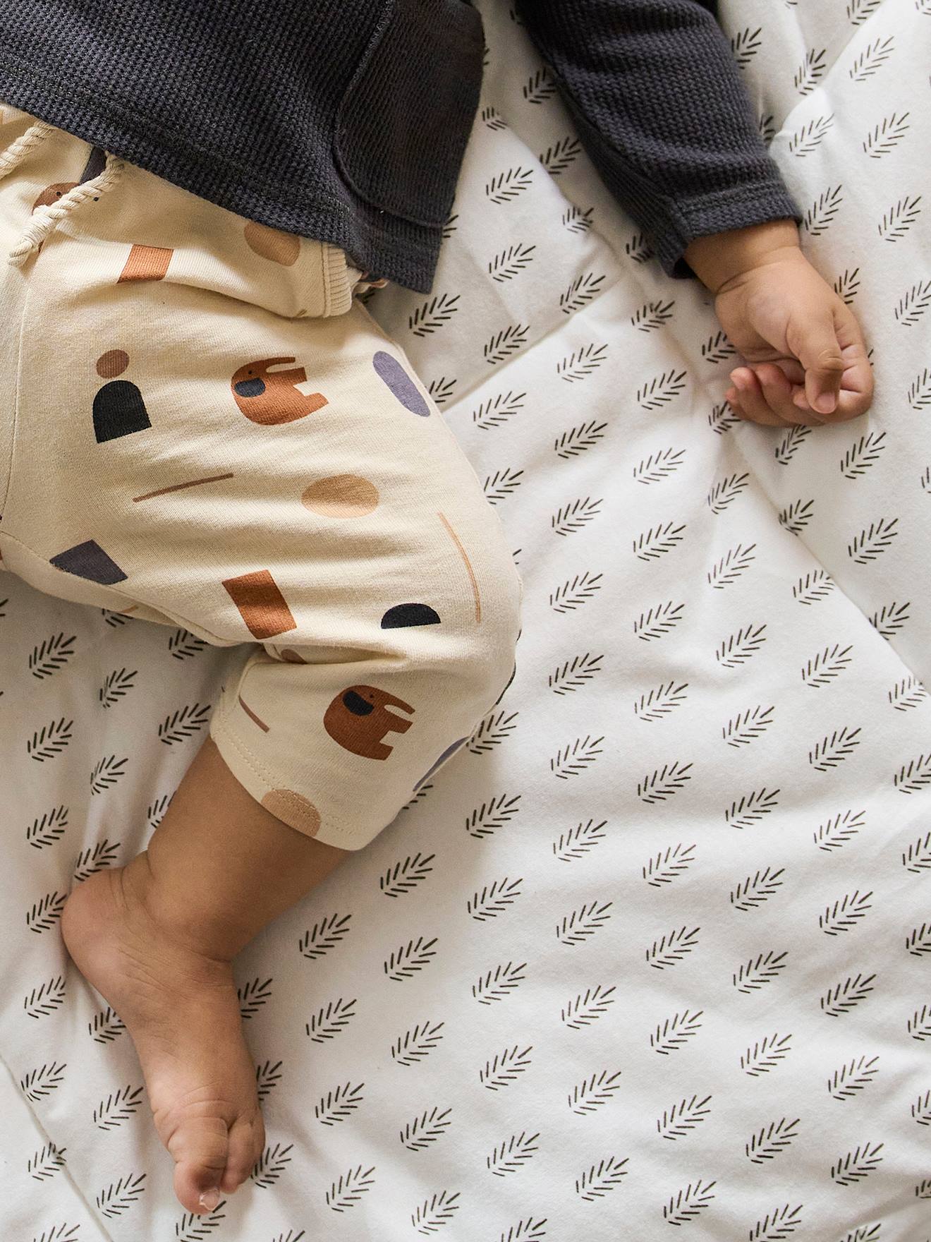 Vertbaudet Baby Spieldecke/ Laufstalleinlage ETHNIC mit Recycling-Polyester - beige bedruckt