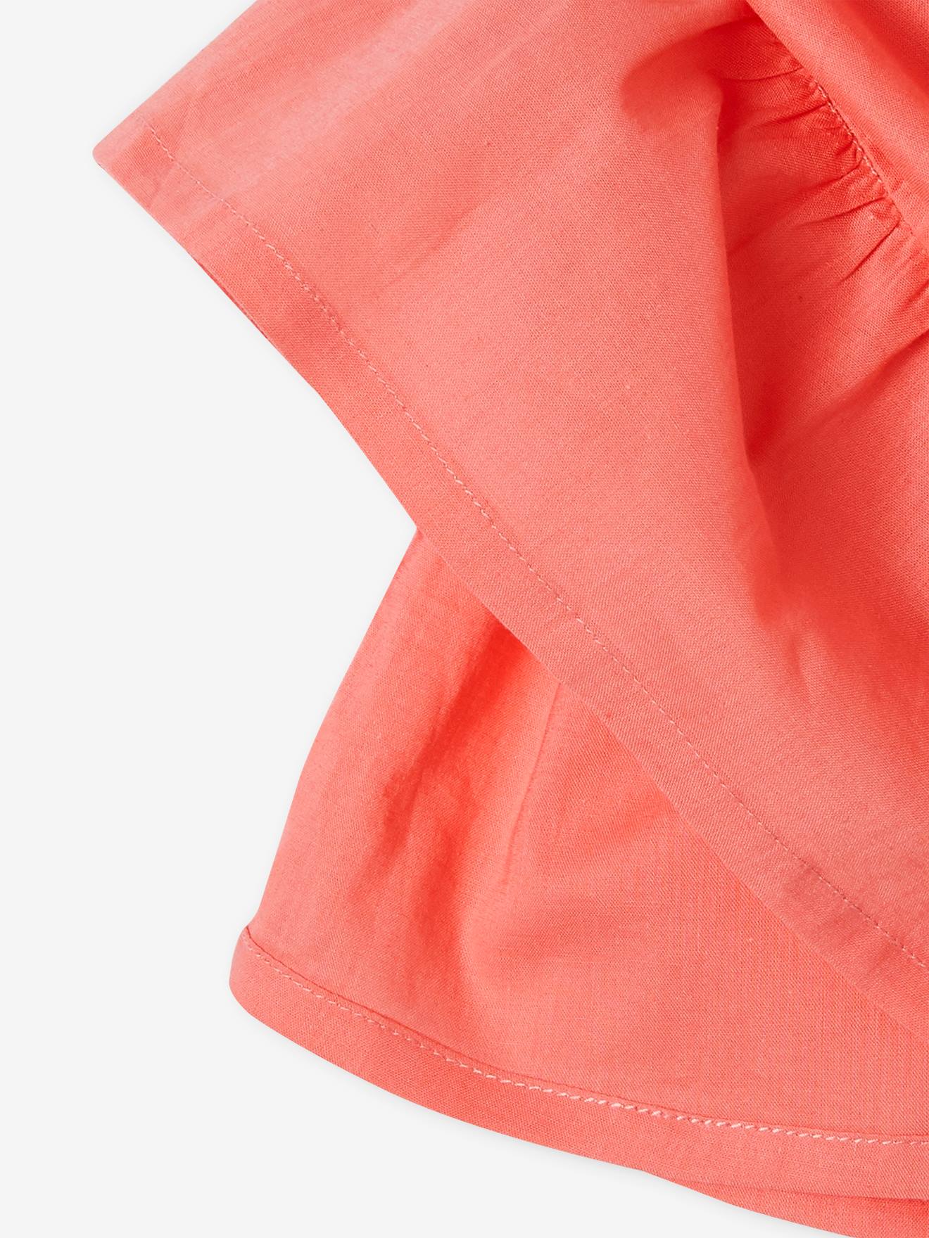 Robe à smocks bébé 3 volants rose
