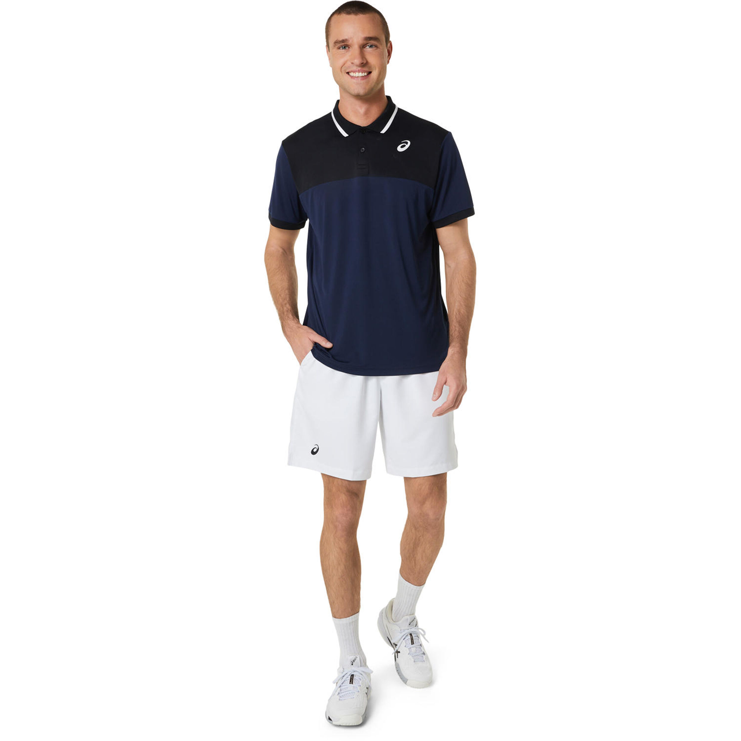 Court 9in Shorts Herren - Weiß