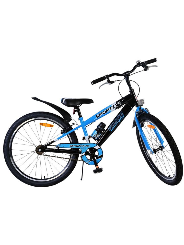 Volare Kinderfahrrad Sportivo für Jungen 24 Zoll Kinderrad in Schwarz Blau 8 Jahre günstig kaufen onesize