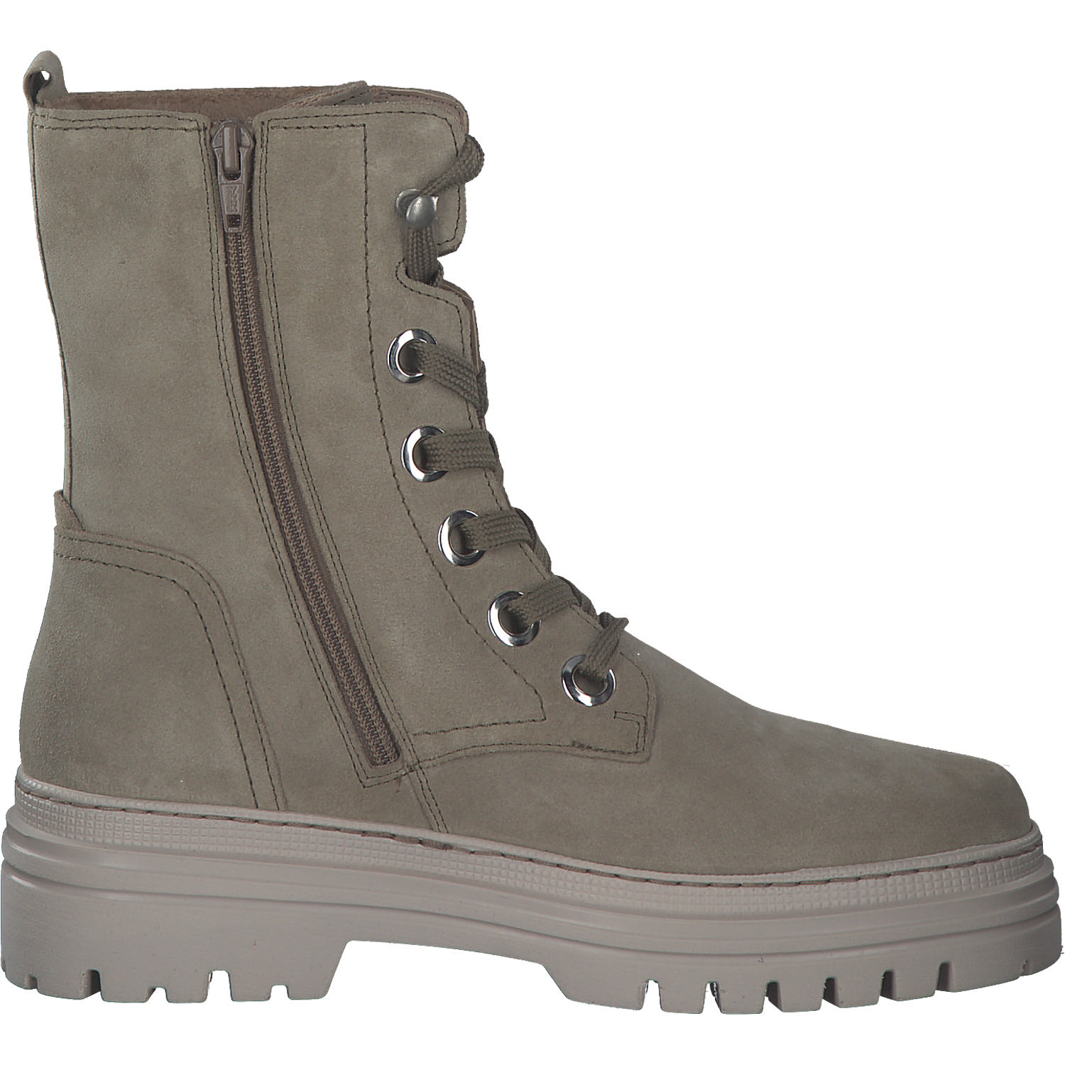 Gabor 71.721, Schnürstiefeletten, Damen, salbei