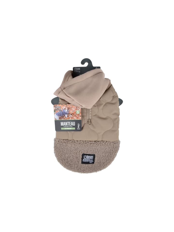 dynamic24 Hunde Mantel Winterjacke Hundemantel  in Beige günstig kaufen 40