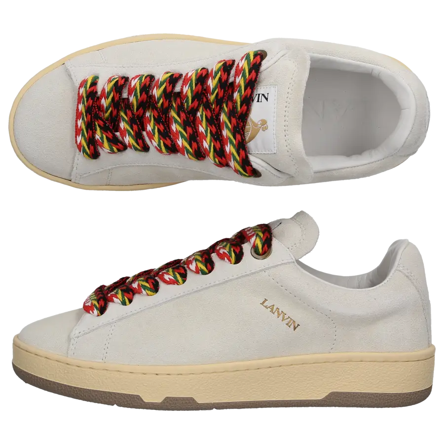 Lanvin - Sneaker low CURB LITE Veloursleder - beige