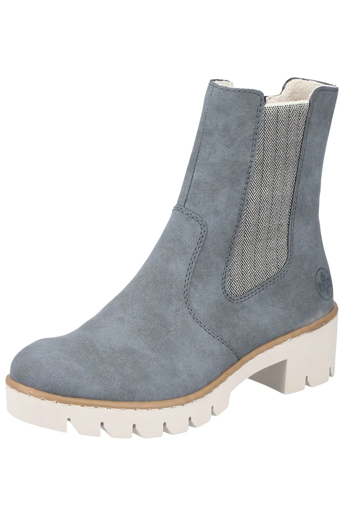 Rieker  Stiefelette - Blau - Blockabsatz
