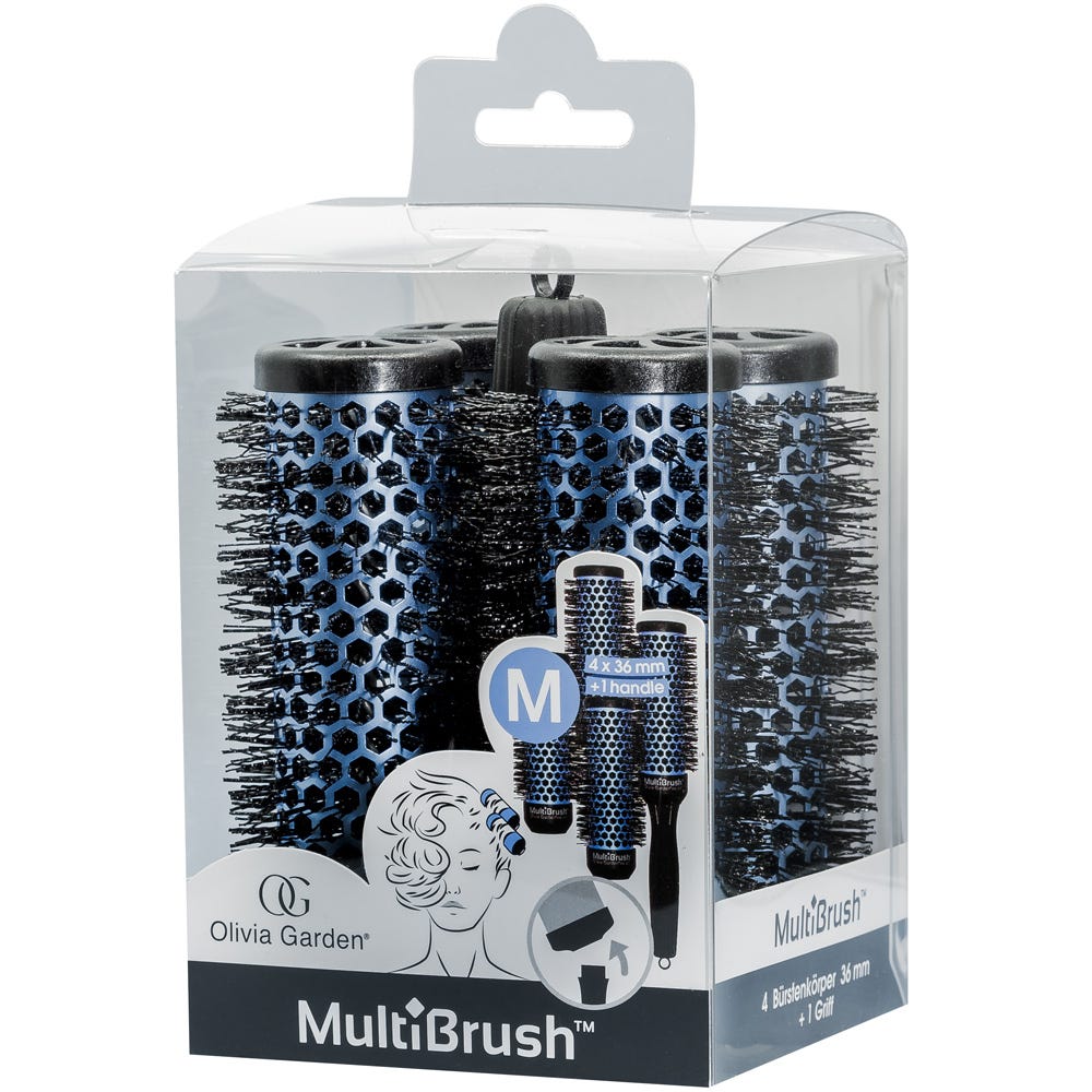 Olivia Garden Multibrush 4er Set 36/48 mm blau