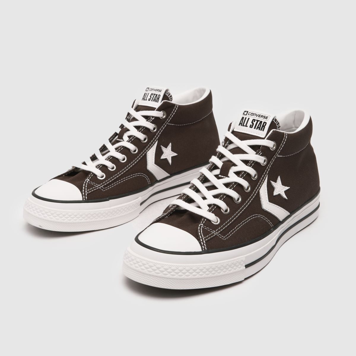 Converse – Star Player 76 – Bruna mellanhöga sneakers