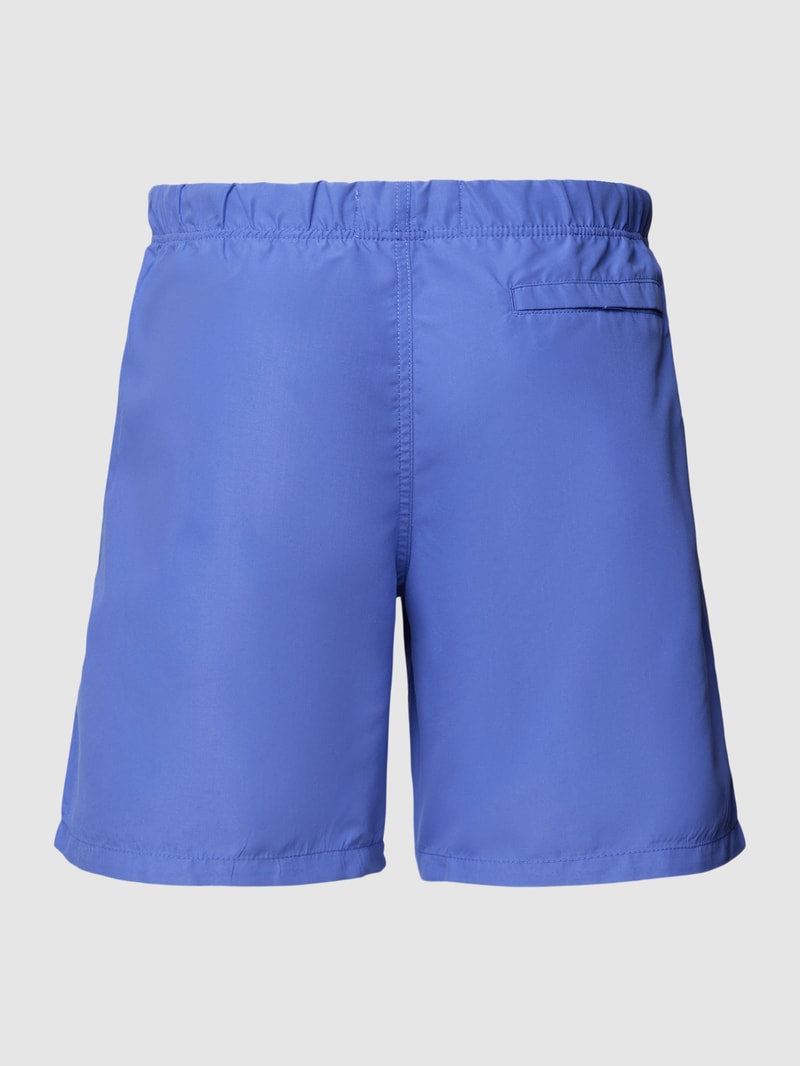 Badehose mit Label-Detail in lila