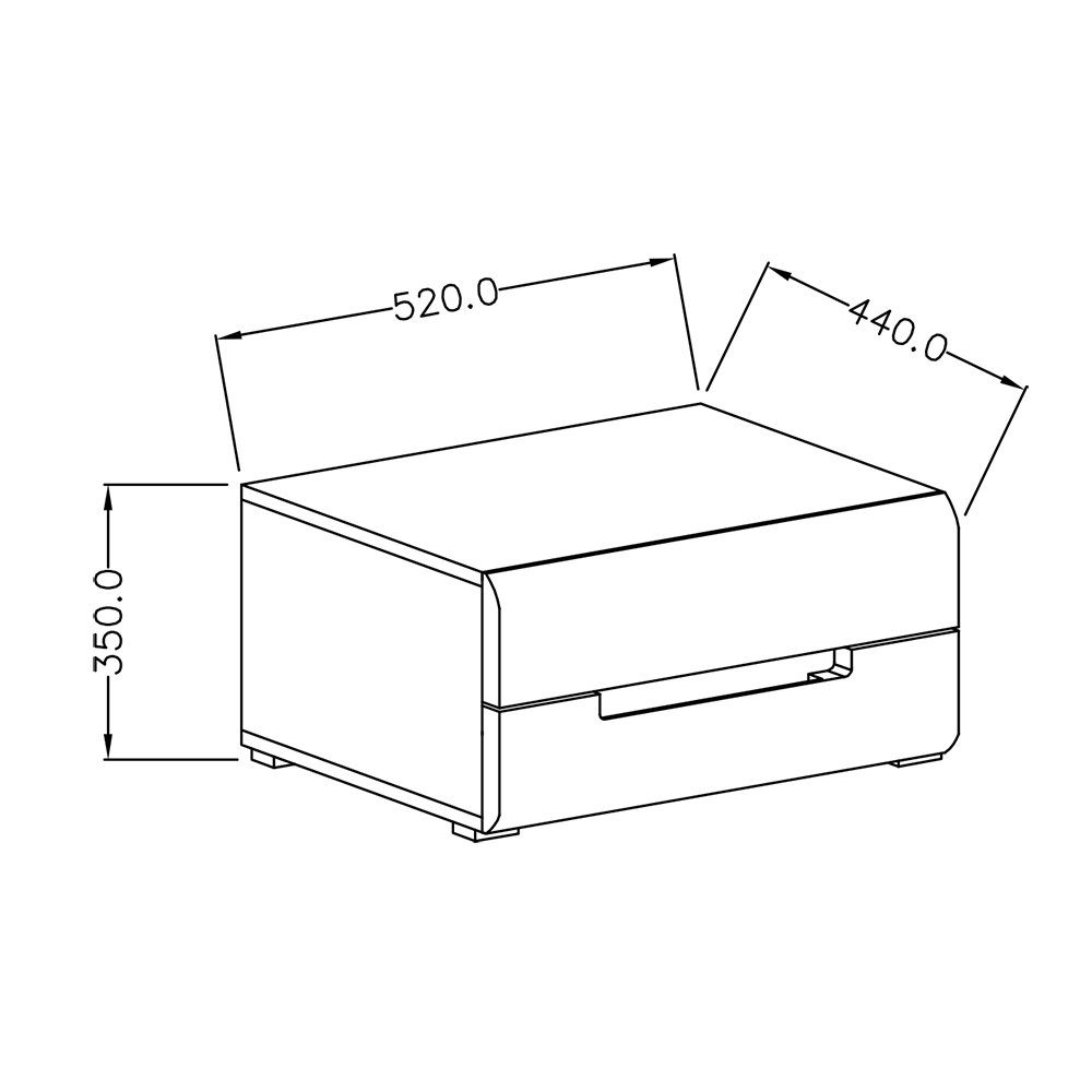 Lomadox Schlafzimmer-Set HERNING-83, (Spar-Set, 5-St), mit 160cm Bett in weiß mit weiß Hochglanz und schwarz
