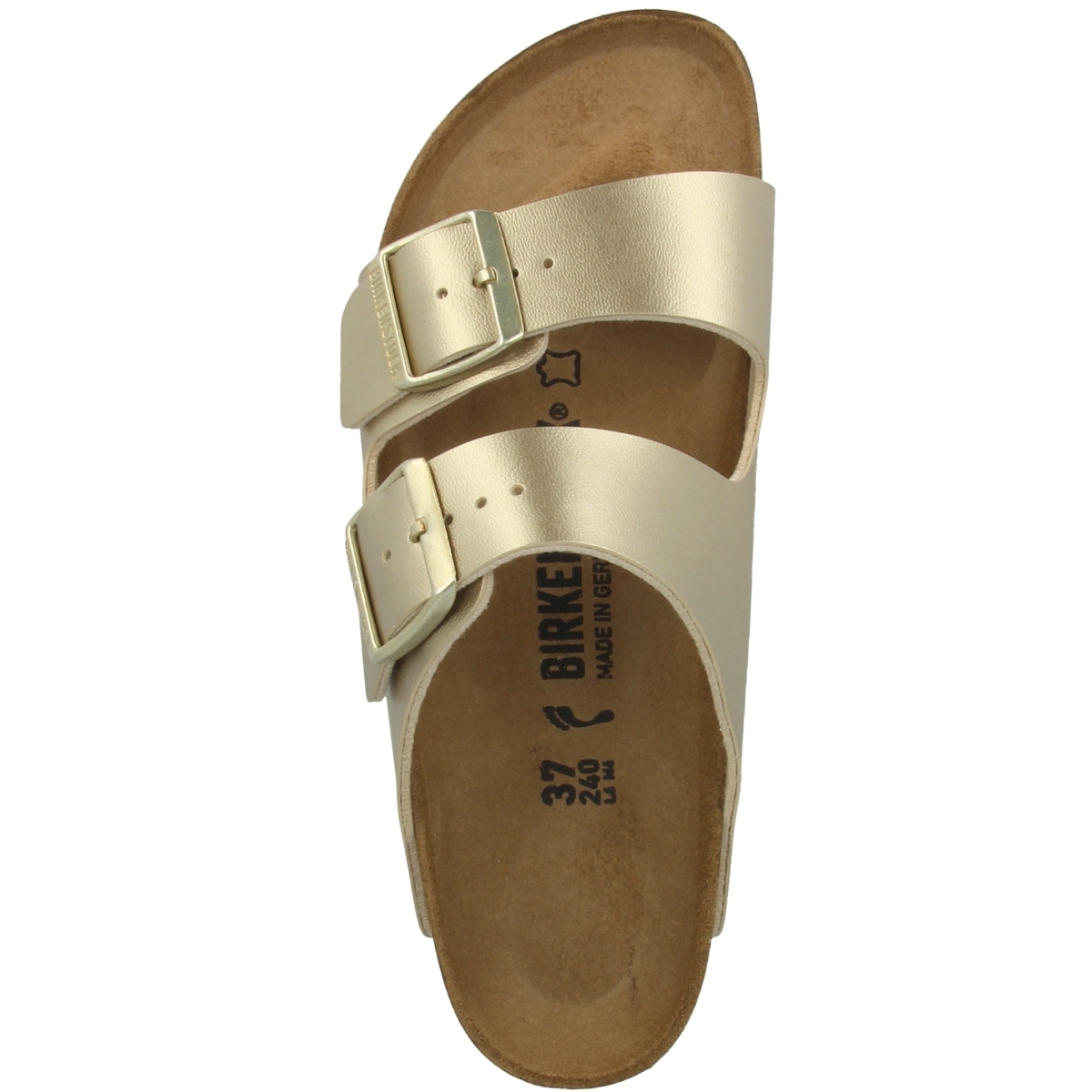 Birkenstock Arizona Birko-Flor schmal Sandale gold