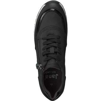 Jana comfort Schnürsneaker in schwarz