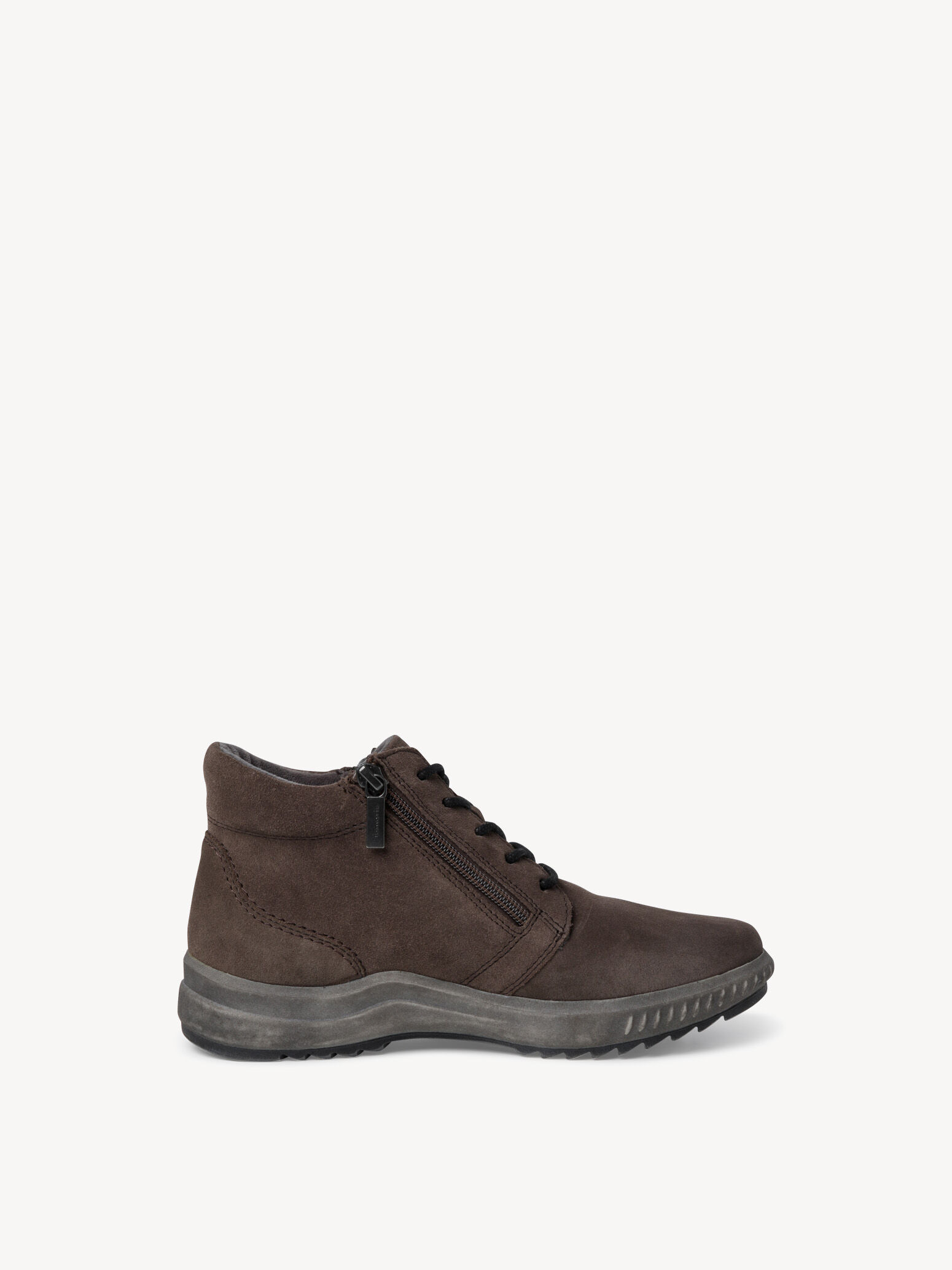 Bottine en cuir - gris