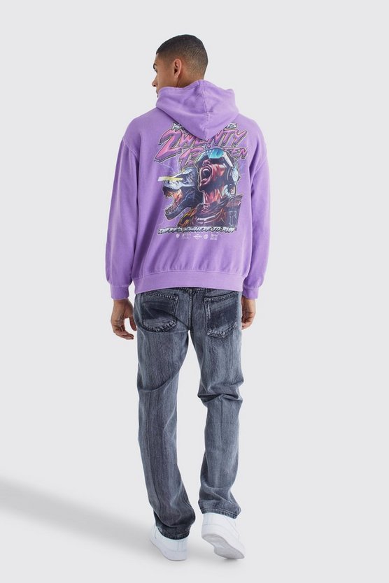 Oversize Hoodie mit Print