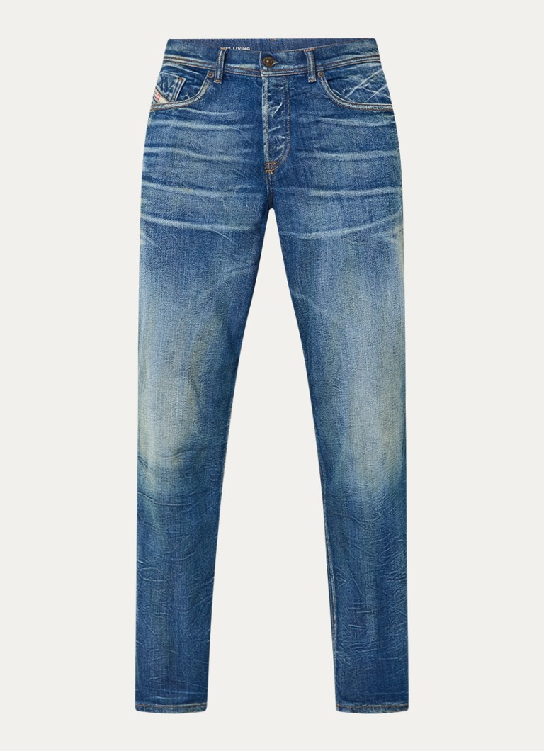 Blugi Diesel D-Finitive Tapered, Decolorare Medie