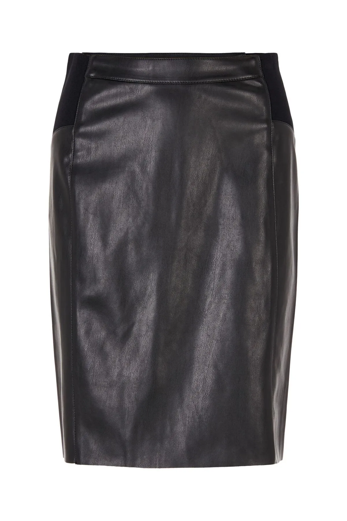 Vero Moda  Bleistiftrock VMBUTTERSIA HW COATED SKIRT NOOS