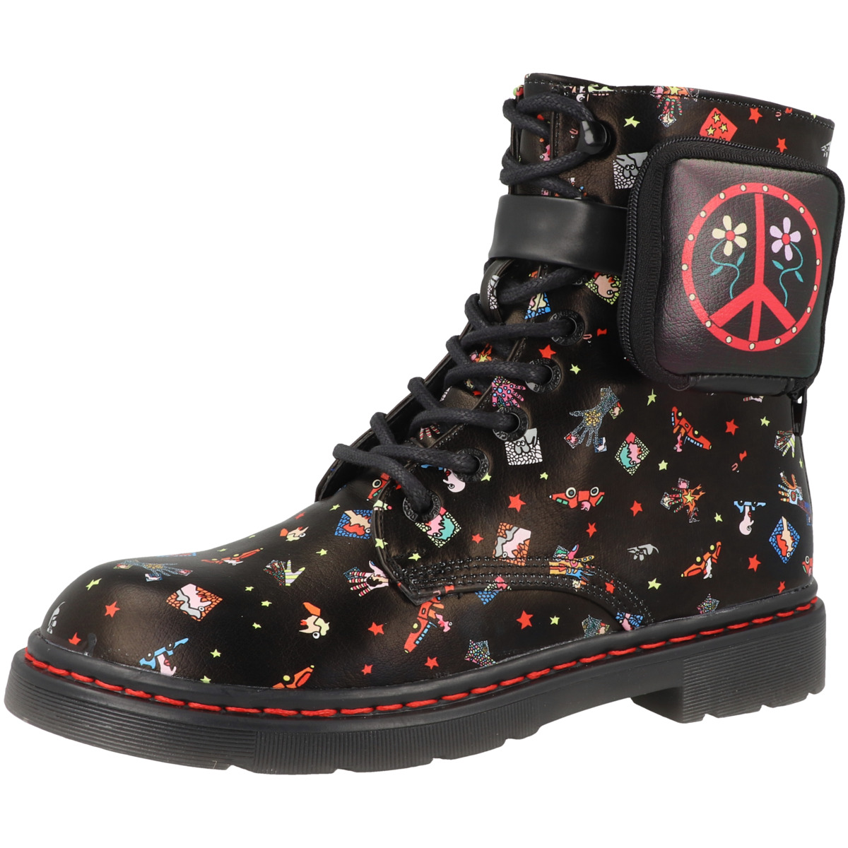 Dockers by Gerli 45TS913 X Art Limited Edition Schnürboots schwarz