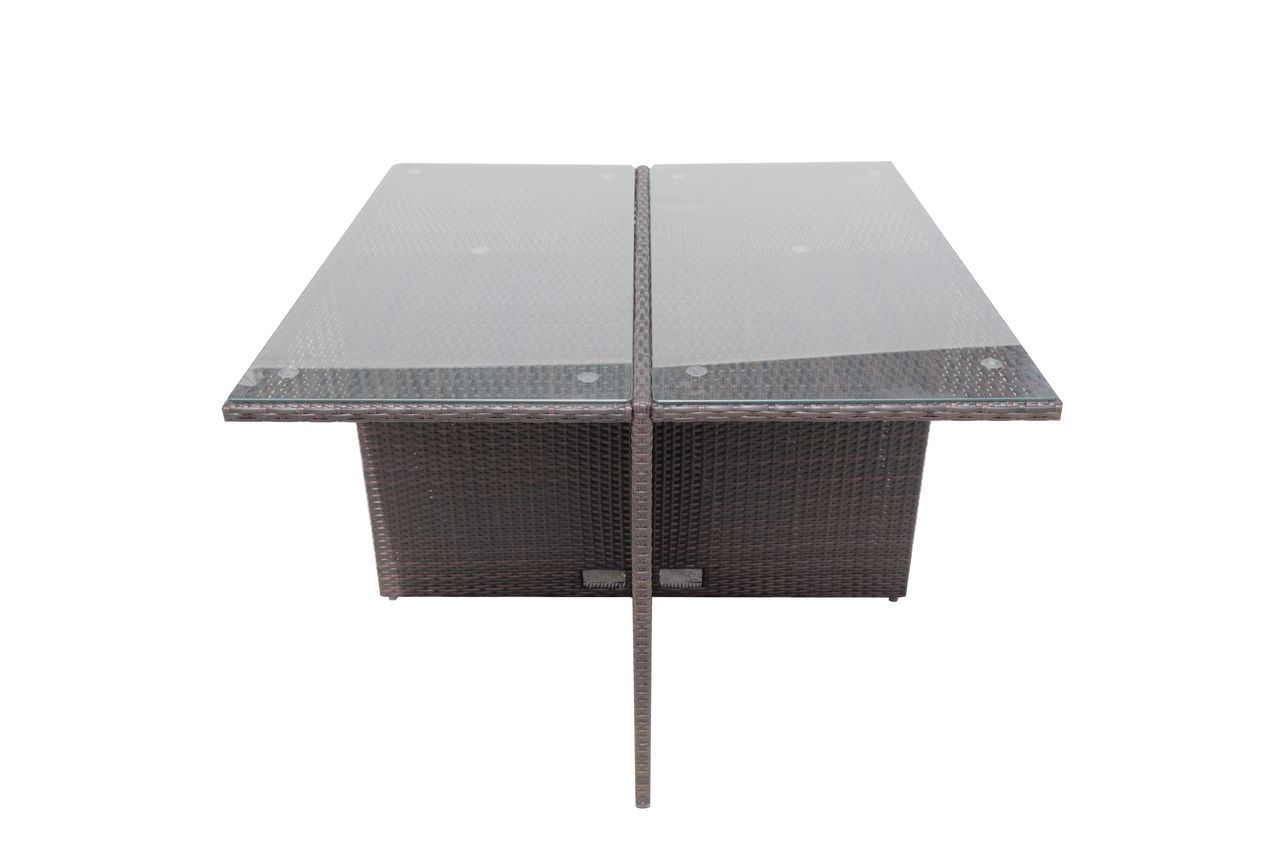 Solax Sunshine Polyrattan-Sitzgruppe 22tlg. Gartenmöbel Rattan-Set
