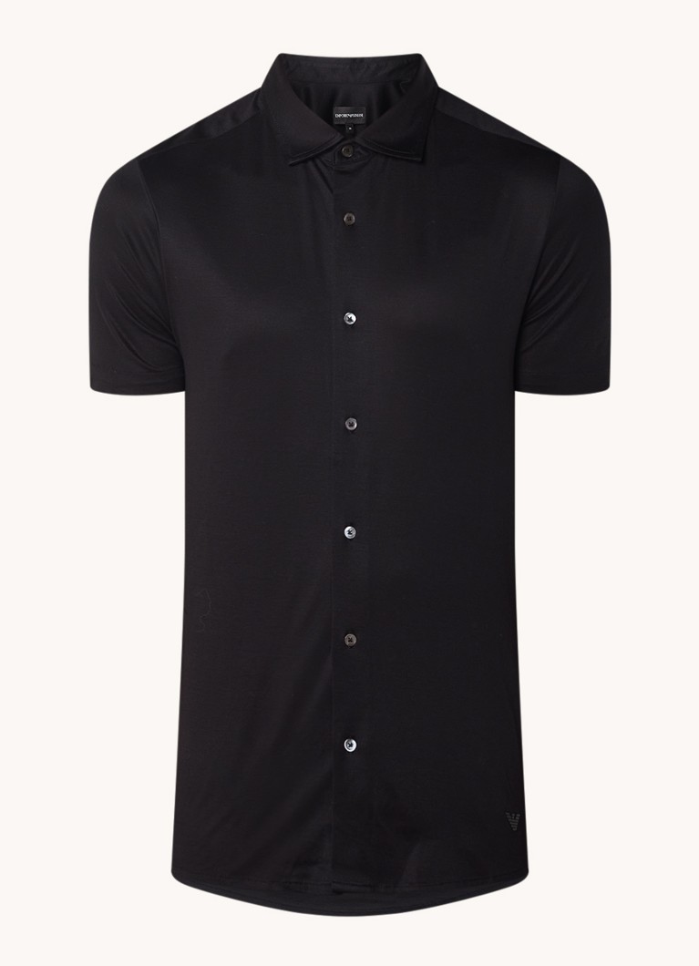 Emporio Armani Slim fit košulja od mješavine liocela