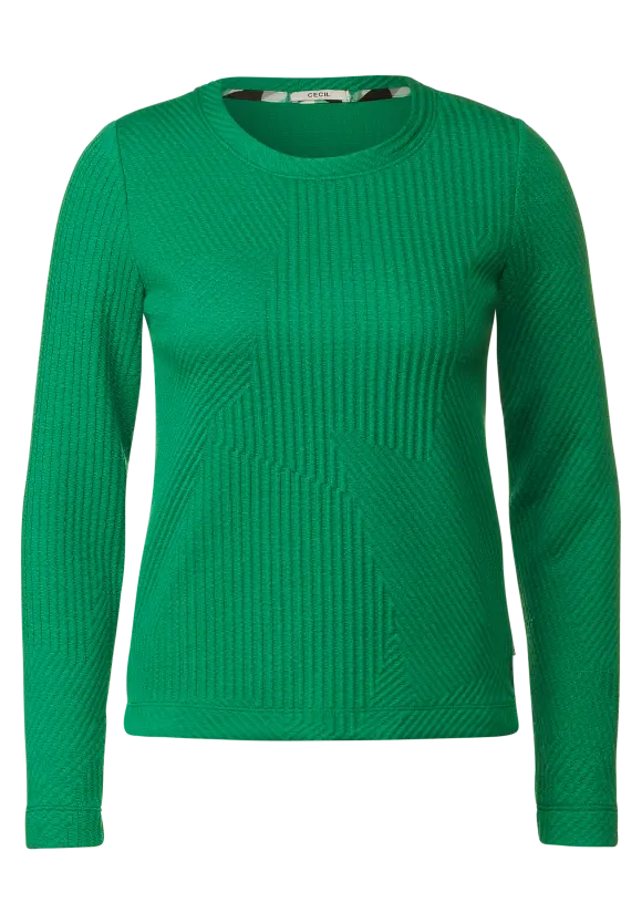 CECIL Langarmshirt mit Struktur