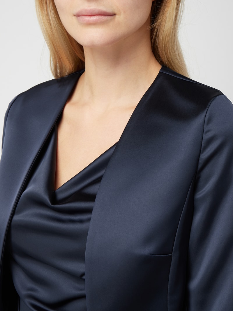 Bolero aus Satin in dunkelblau