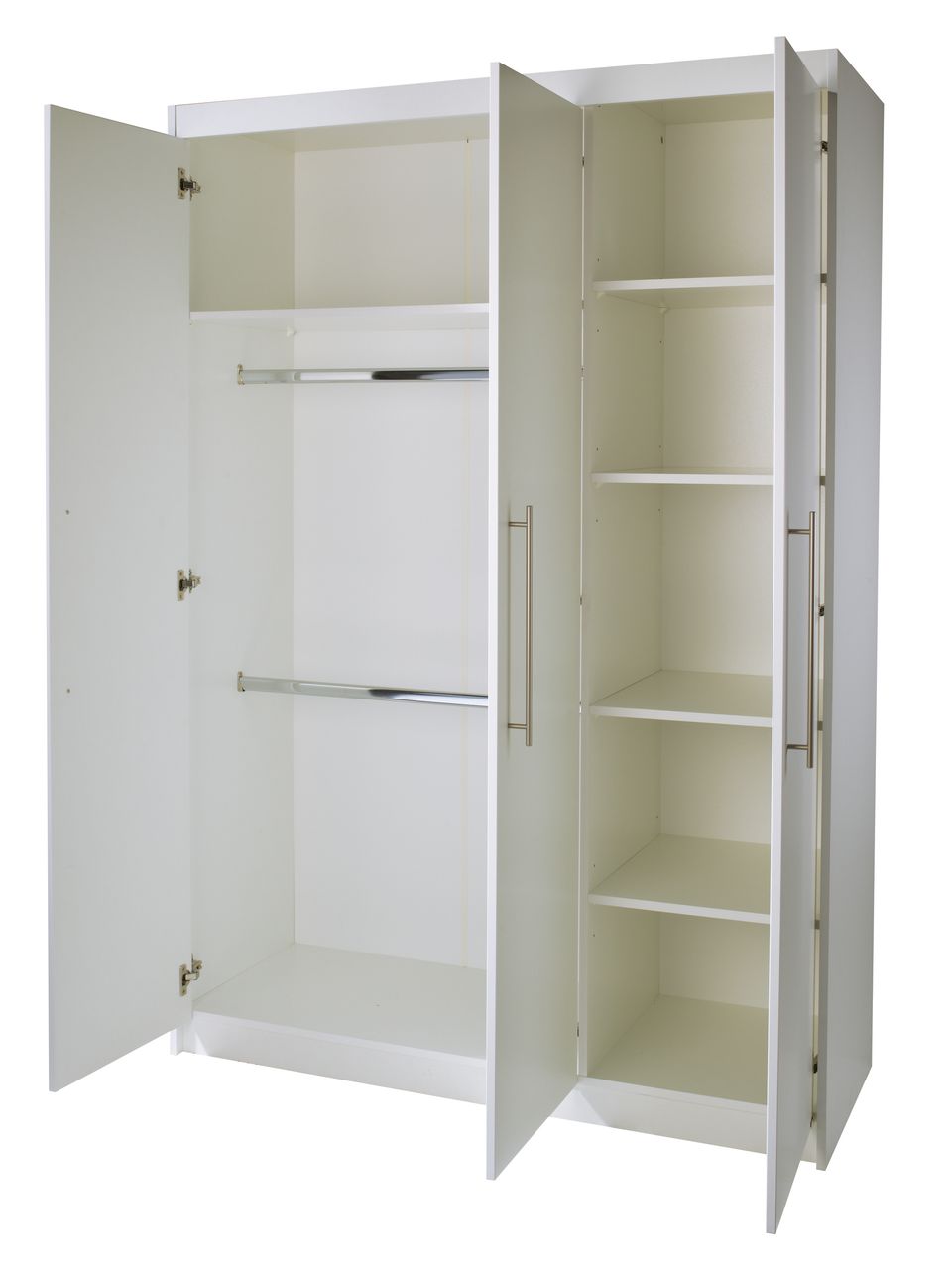 Roba Zimmerset 'Maren', inkl. Kombi-Bett 70 x 140 cm, Wickelkommode breit & Schrank 3-türig Weiß