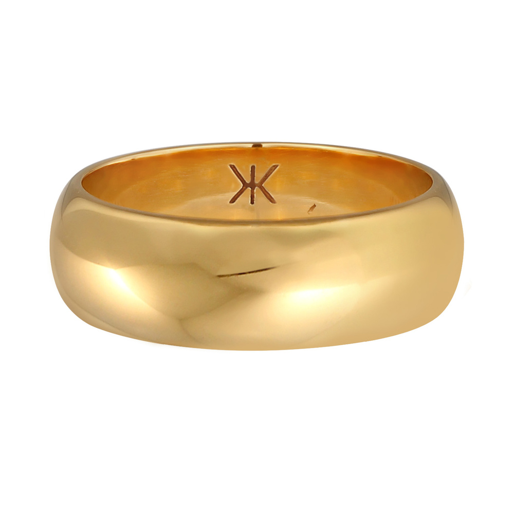 KUZZOI KUZZOI Bague La tendance de base de la bannière masculine est robuste et lisse en Bague