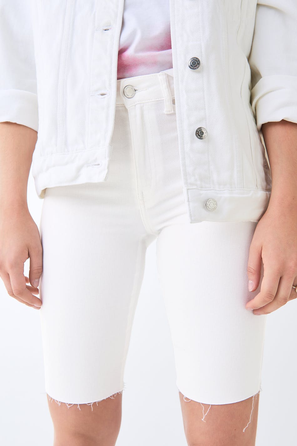 Molly biker denim shorts