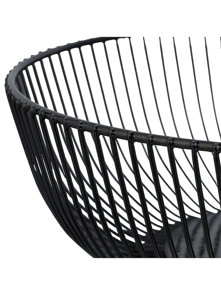 relaxdays Obstschale in Schwarz - (H)8 x Ø 28 cm günstig kaufen onesize