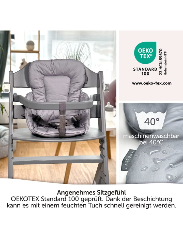 LaLoona Sitzverkleinerer für bebeconfort Timba Hochstuhl - in grau günstig kaufen onesize