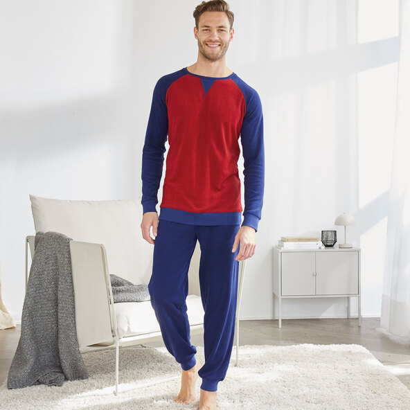 Frottee Pyjama, rot