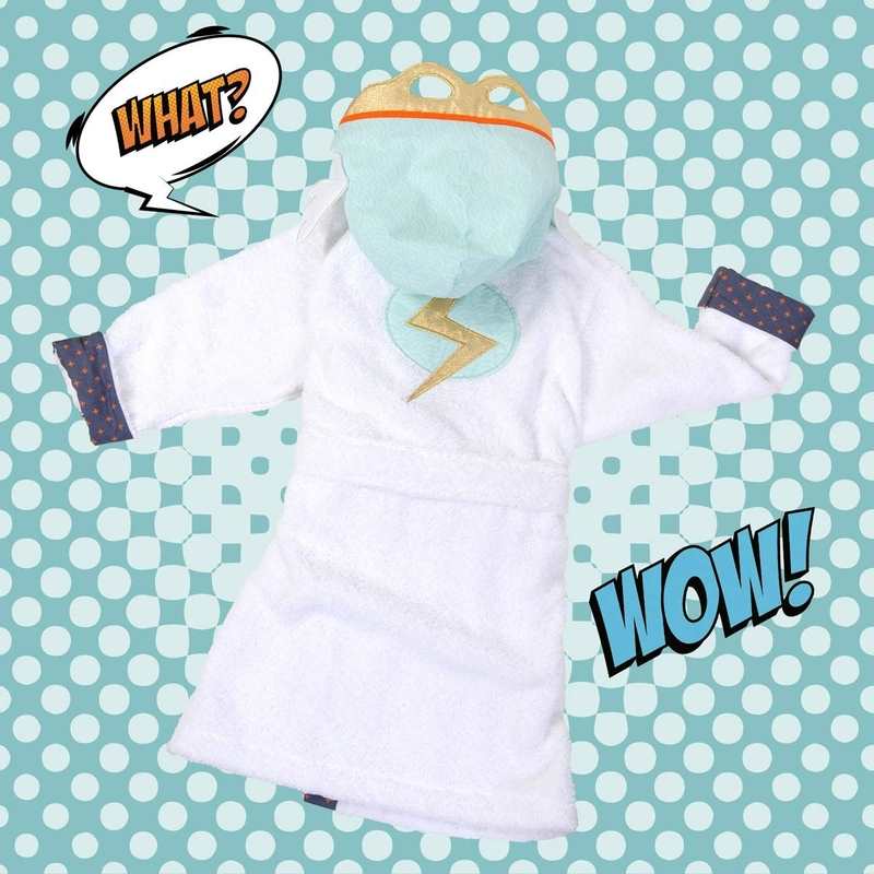 Peignoir enfant Superhéros 6/7 ans